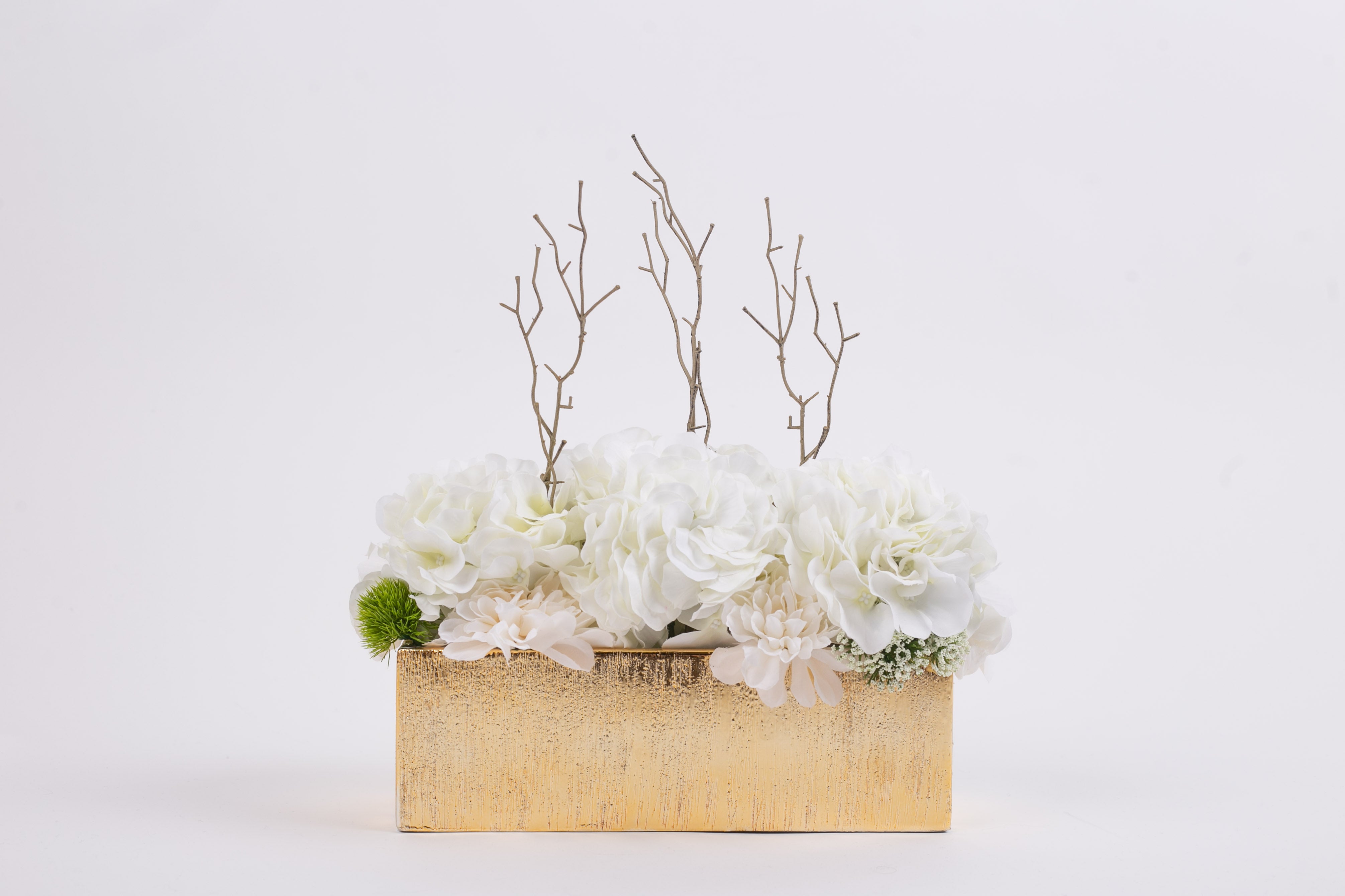 White Dream Blossoms - Rectangle